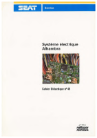 Seat Self Service Program - SSP 045 Système électrique Alhambra 